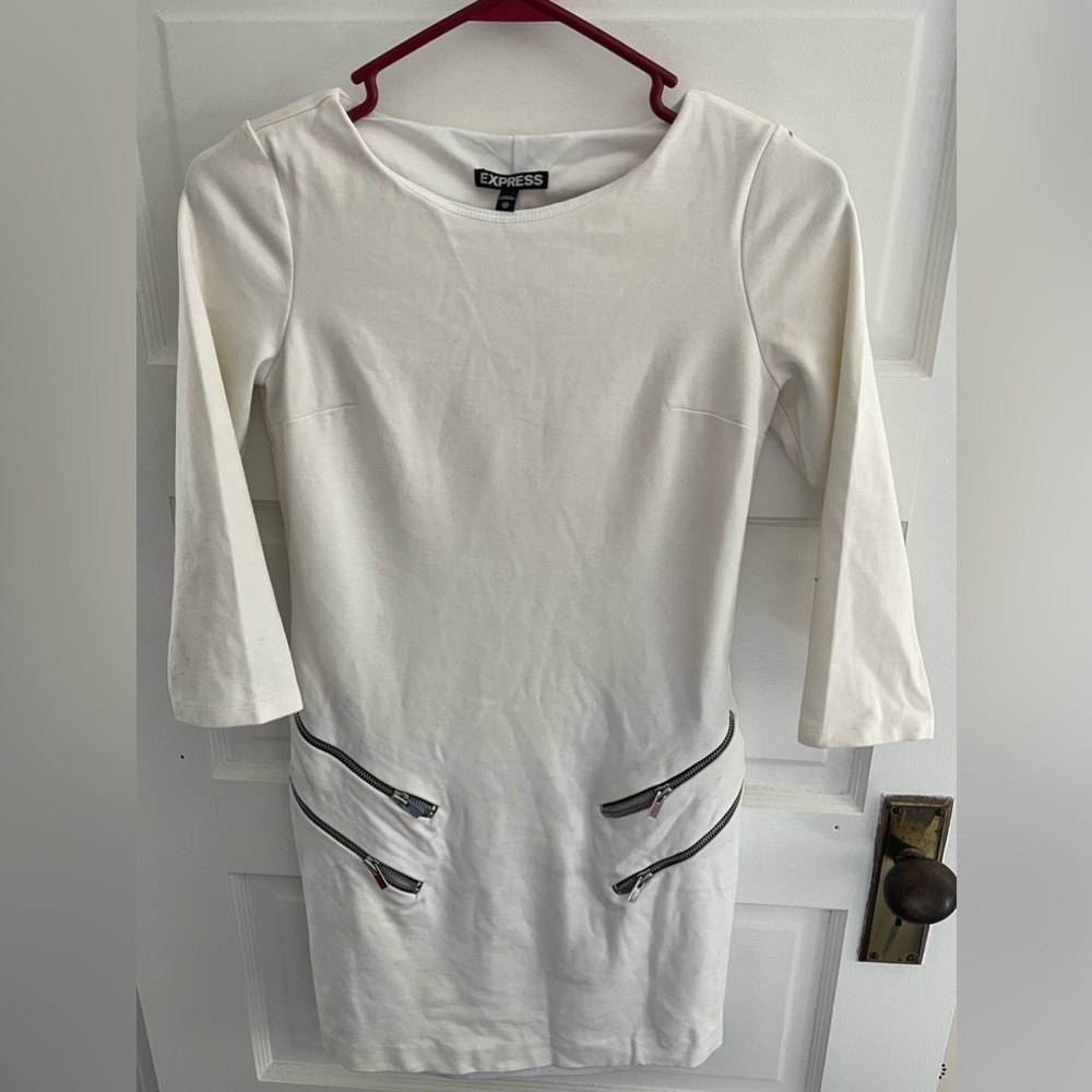 White Express contour dress. X small